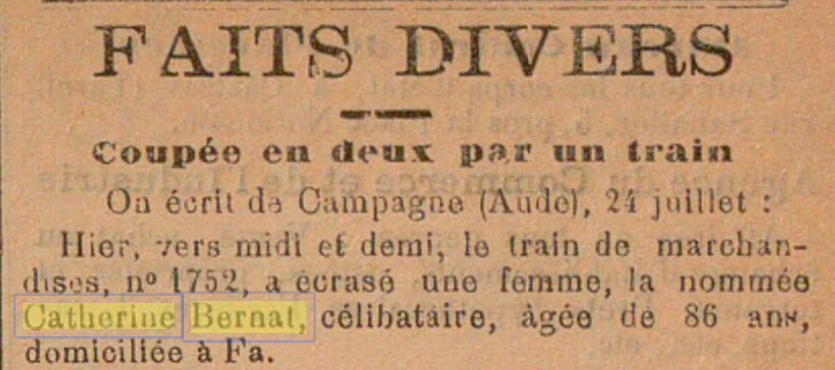 L&rsquo;horrible fin de Catherine&nbsp;Bernad